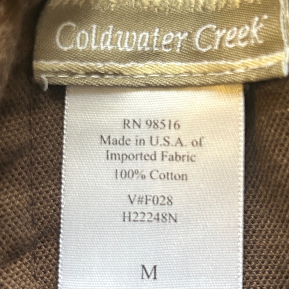 Coldwater Creek Winter Floral Velvet Skirt Chocolate Brown Blue Golden Flowers - Picture 3 of 10